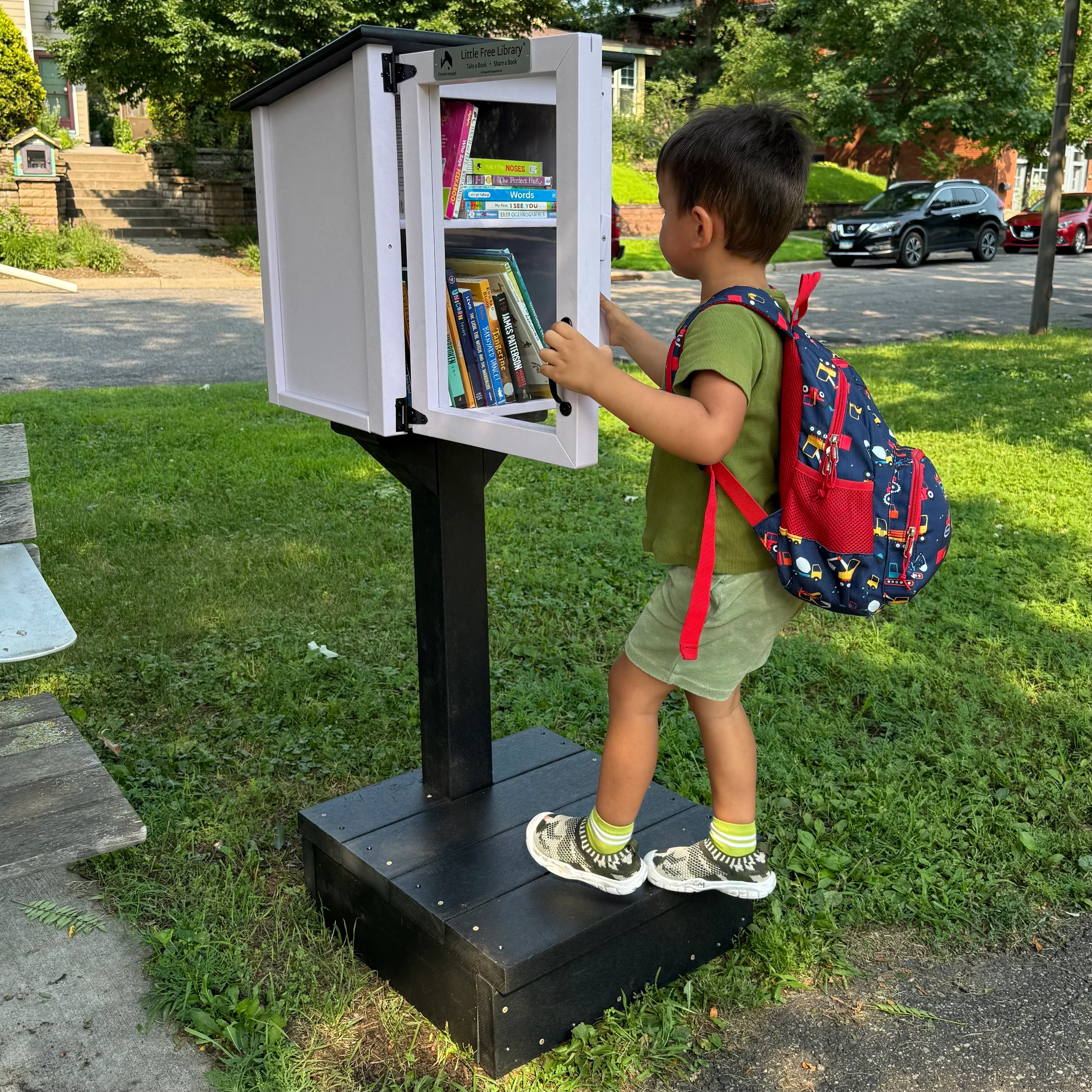 Composite Step Stool Library Post and Topper - Image 3