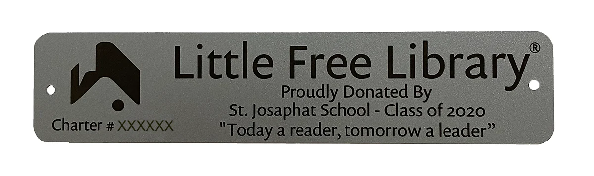 Little Free Library Custom Charter Sign - Image 4
