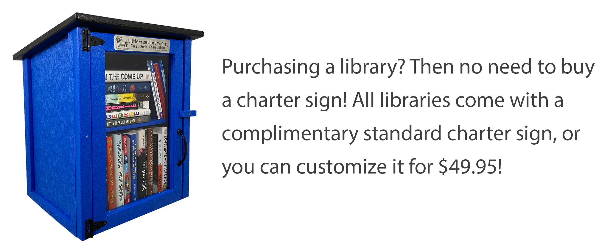 Little Free Library Custom Charter Sign - Image 5