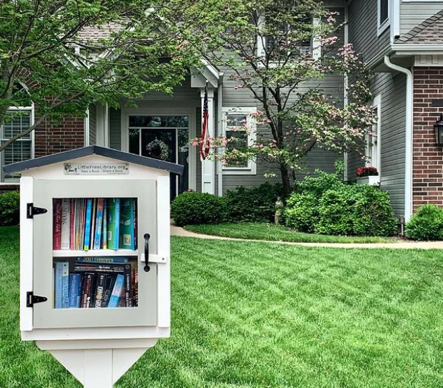 Two Story Gable Unfinished Little Free Library - Image 4