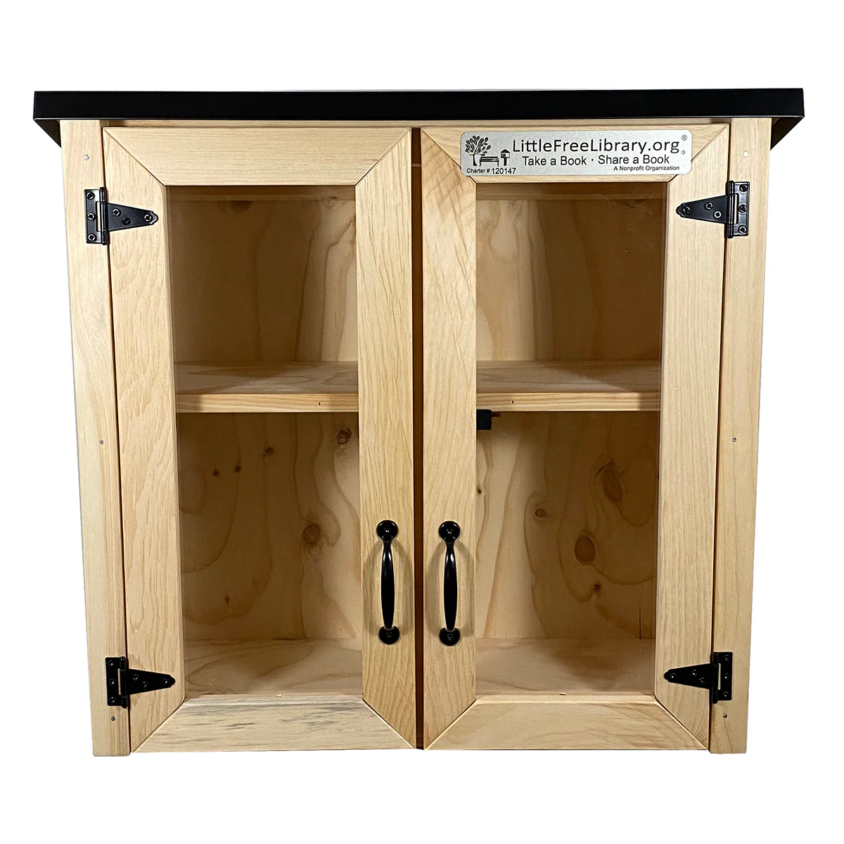 Double Door Shed Unfinished Little Free Library - Image 13