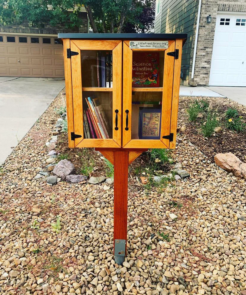 Double Door Shed Unfinished Little Free Library - Image 6