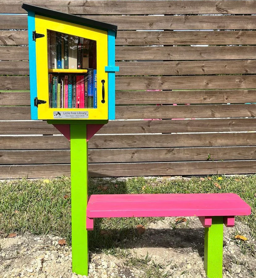 Two Story Modern Unfinished Little Free Library - Image 3